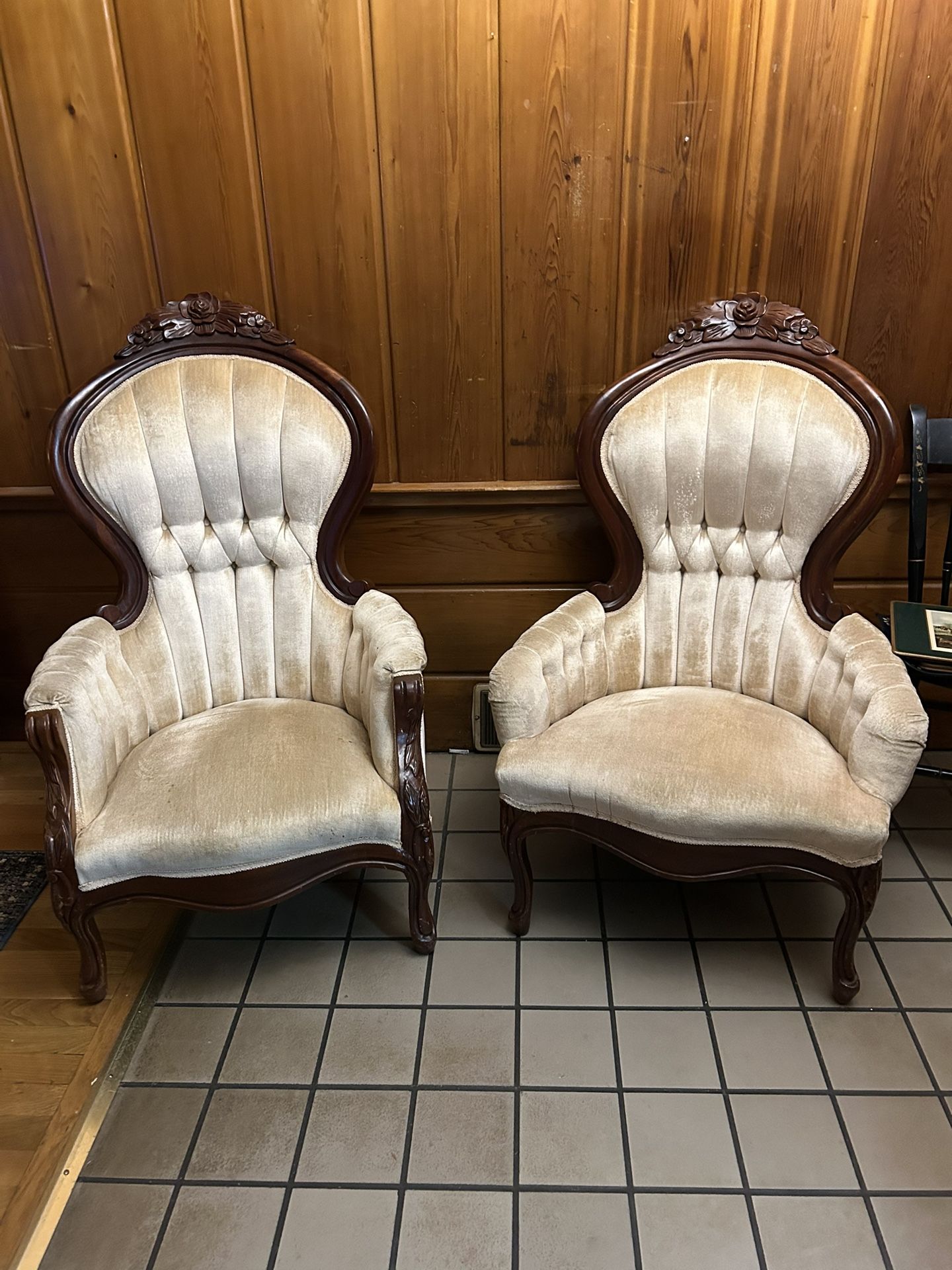 Victorian Style Arm Chairs