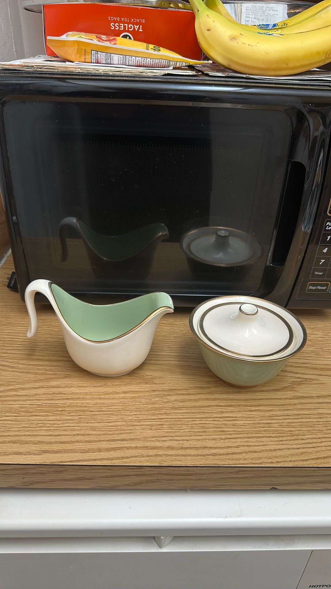 AUTHENTIC VINTAGE CREAMER AND SUGAR SET