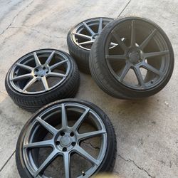 20” Forged Velgan Staggered Rims W Like New Tires $700