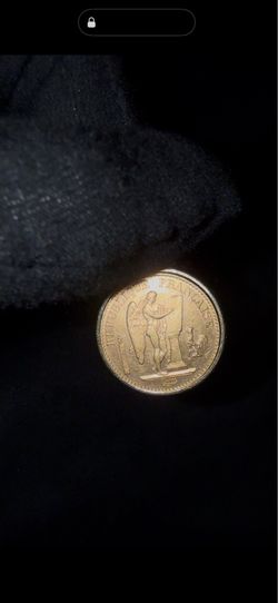 14K /90% 20 FRANCS COIN PENDANT