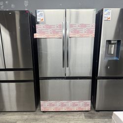 ❄️ Samsung - 32 Cu Ft Mega Capacity 3-Door French Door Refrigerator With Dual Icemaker In Stainless Steel ❄️