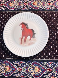 Western Theme Appetizer Melamine Plate Set of 4
