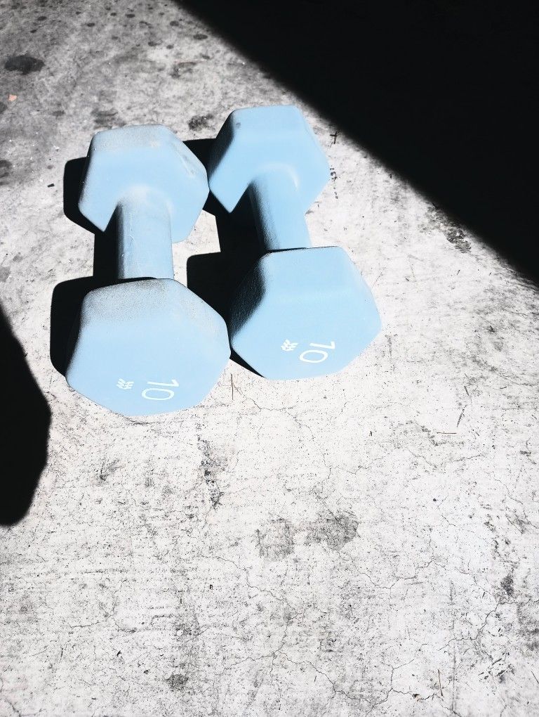 Dumbbells 10lbs Blue ( Pick Up Only)