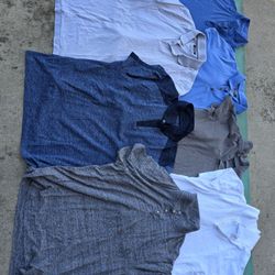ALL FOR $10 7 mens polo shirts Xlarge & large