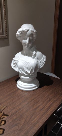 White Figurehead Woman Sculpture