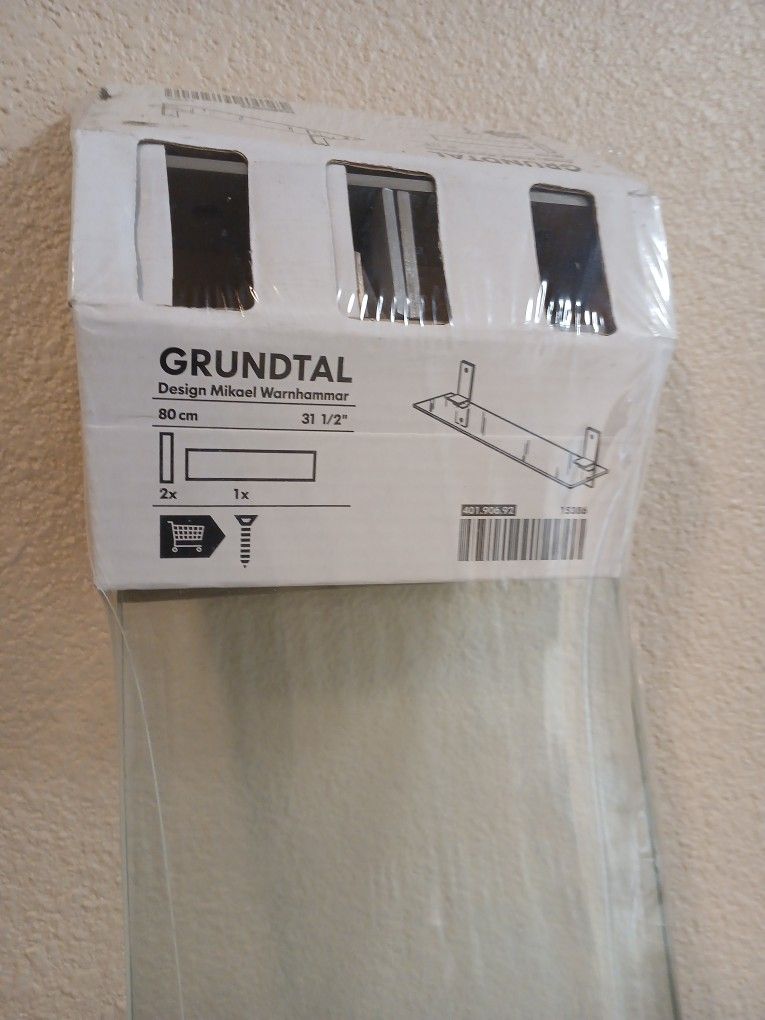 NEW IKEA GRUNDTAL - Glass Shelf 31.5"