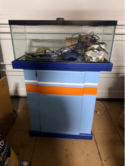 20 gallon Glass Aquarium Tank with Custom Stand