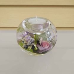 Dreamlight Candle Holder ( NEW ) hand made in Germany. purple / green