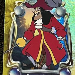 Gold Captain Hook 06/50 Disney Wonder Chrome 2025