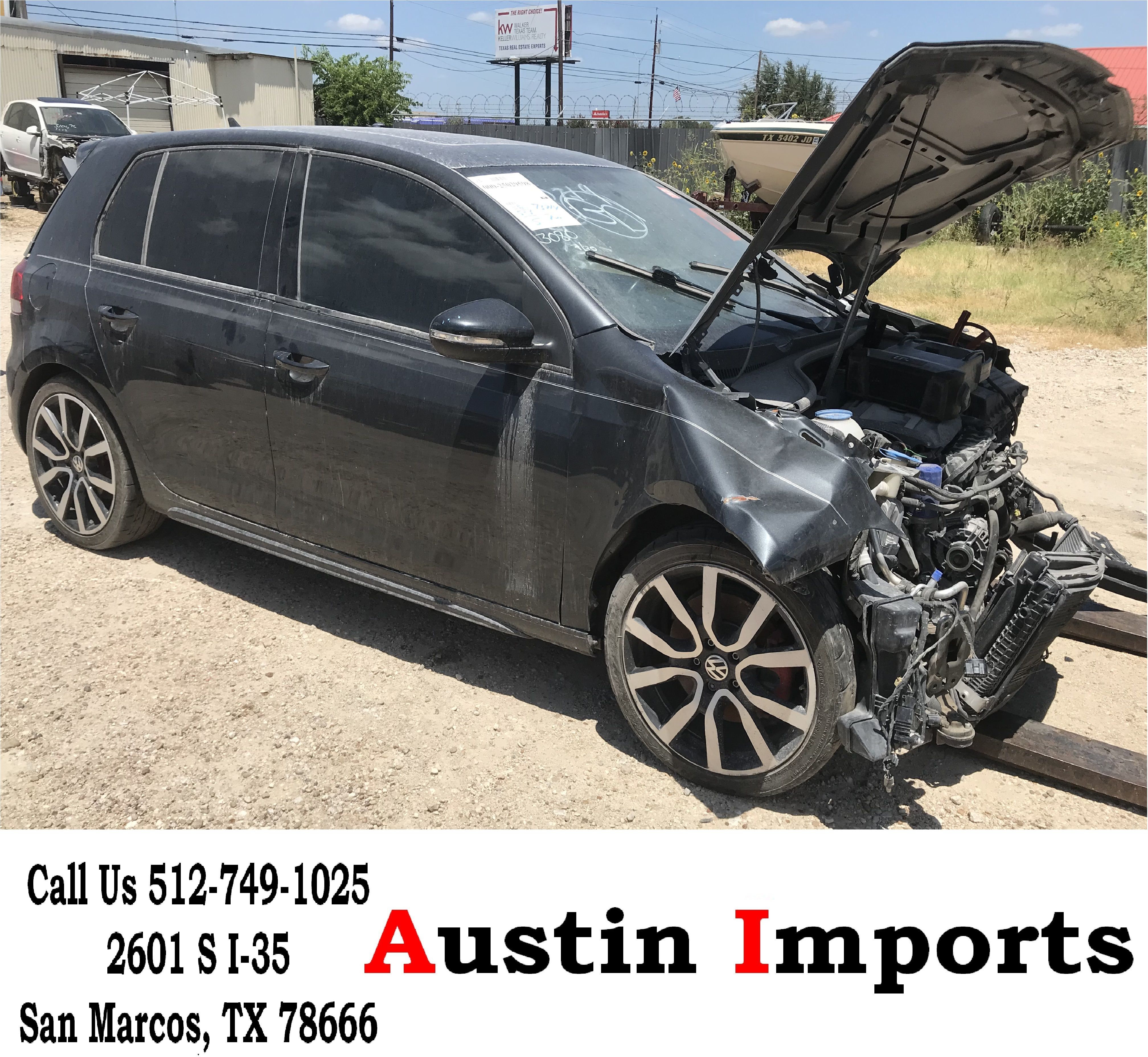 2013 MK6 VW Volkswagen Gti Golf 2.0 Turbo engine Leather Seats 18 Rims 4 Doors left right front rear bumper panels brakes hatch automatic transmission
