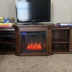 Electronic Fireplace/TV Stand