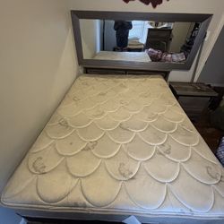 Clean Queen Size Pillow Top Bed