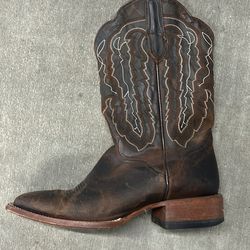 JB Dillon Square Toe Cowboy Boots Size 11