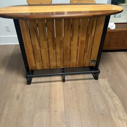 Wooden Surfboard Bar 