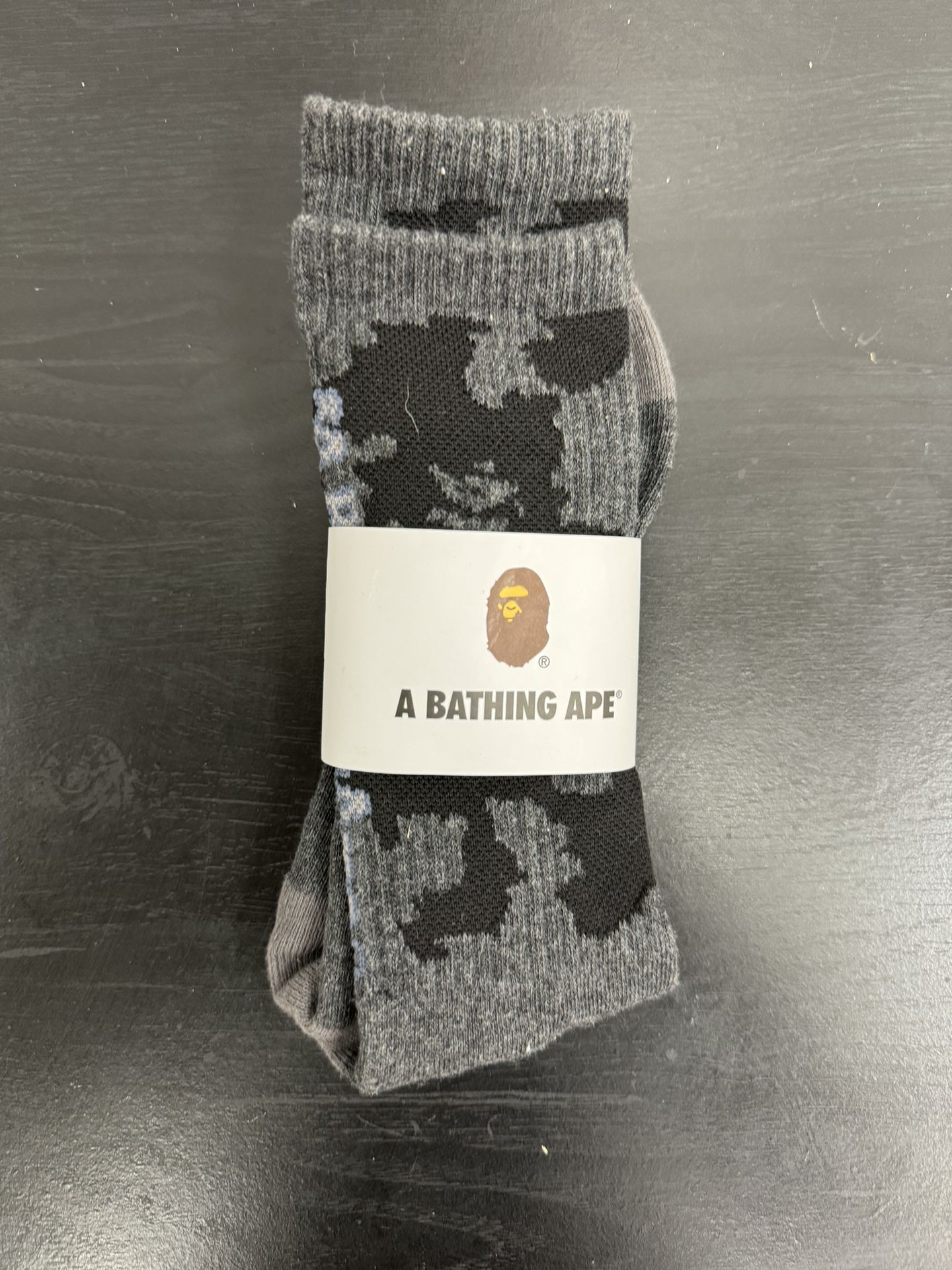 Bape Grey Camo Socks
