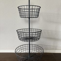 Basket Large 3 Tier Basket Fruit Storage Basket Stand Organizer