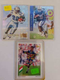 3 Football Cards 