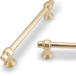 10 Pack 5inch Brushed Brass Kitchen Cabinet Handles Cabinet Pulls Gold Drawer Pulls Kitchen Cabinet Hardware Kitchen Handles Drawer Pulls Dresser Hand
