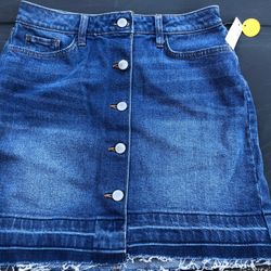 Blue Jean mini skirt, lady’s size 2, A.N. A. , new with tags 