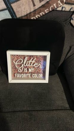 Glitter Is My Favorite Color Shadow Box