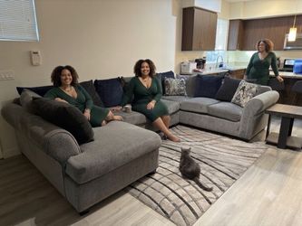 SECTIONAL SOFA WITH 2 TABLES