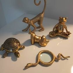 VARIETY OF SOLID GOLD BRASS TYPE BEAUTIFUL WORKS OF NATURE (BRAND NEW) - $20 (Harahan)