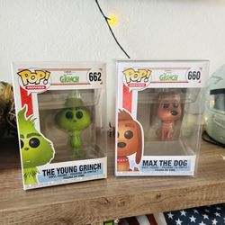 FUNKO POP THE GRINCH AND MAX THE DOG