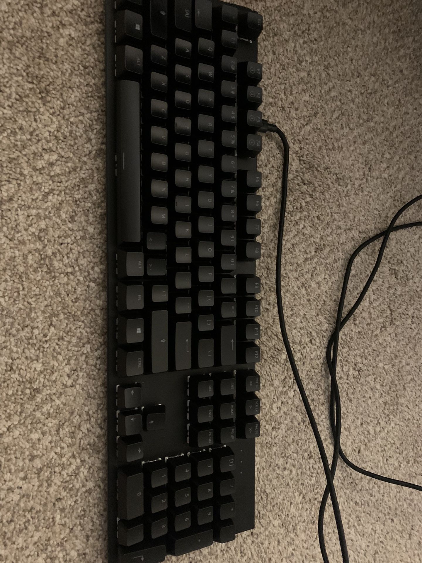 Beautiful Gaming NZXT Keyboard, With Red Switches.