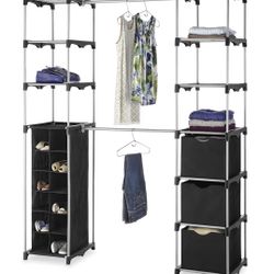Brand New Whitmor Deluxe Double Rod Adjustable Closet Organization System