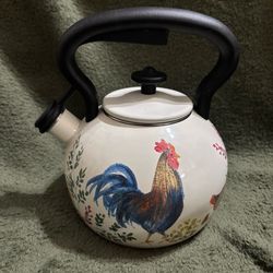 Paula Deen Garden Rooster Tea Kettle 2 Qt