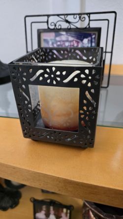 Large Candle And Holder
