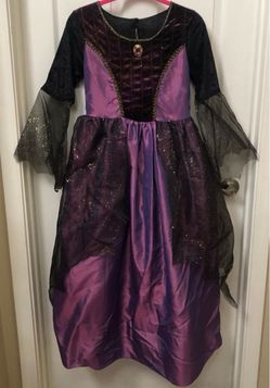 Purple and Black Witch Halloween Costume Dress