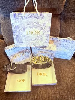 Dior CD Oblique Reversible Belts – Set of Two