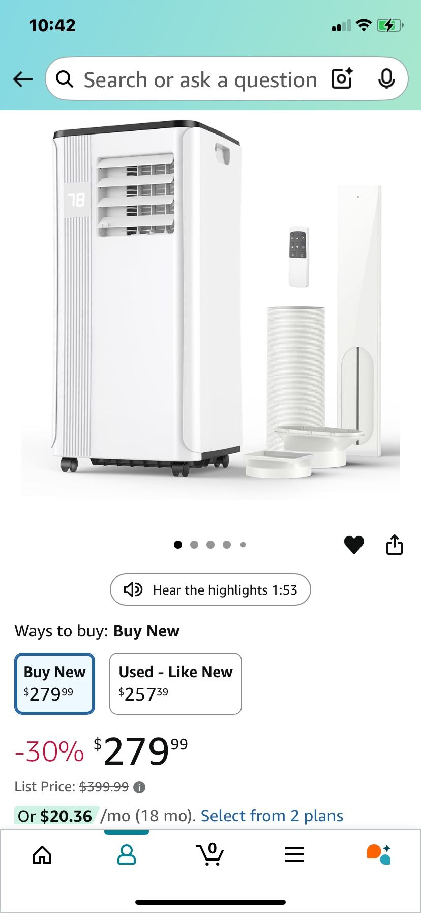 Portable A/c Unit By PQH