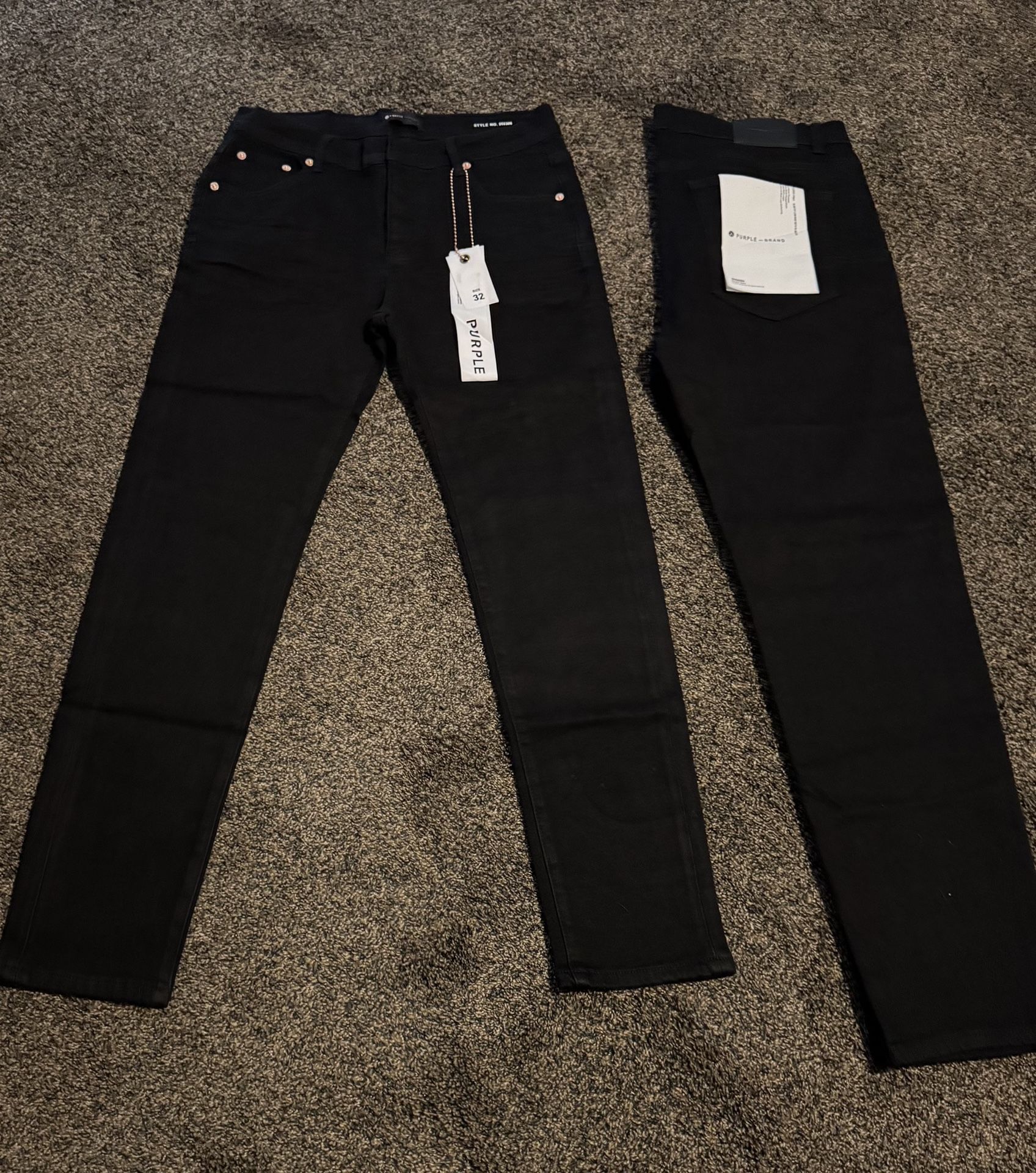 Purple Black Jeans