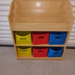 Used Guidecraft Book and Bin