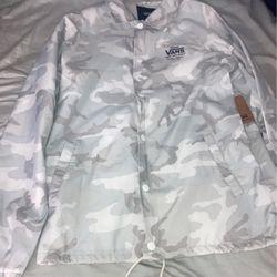 Vans Camo Windbreaker  Size Medium 