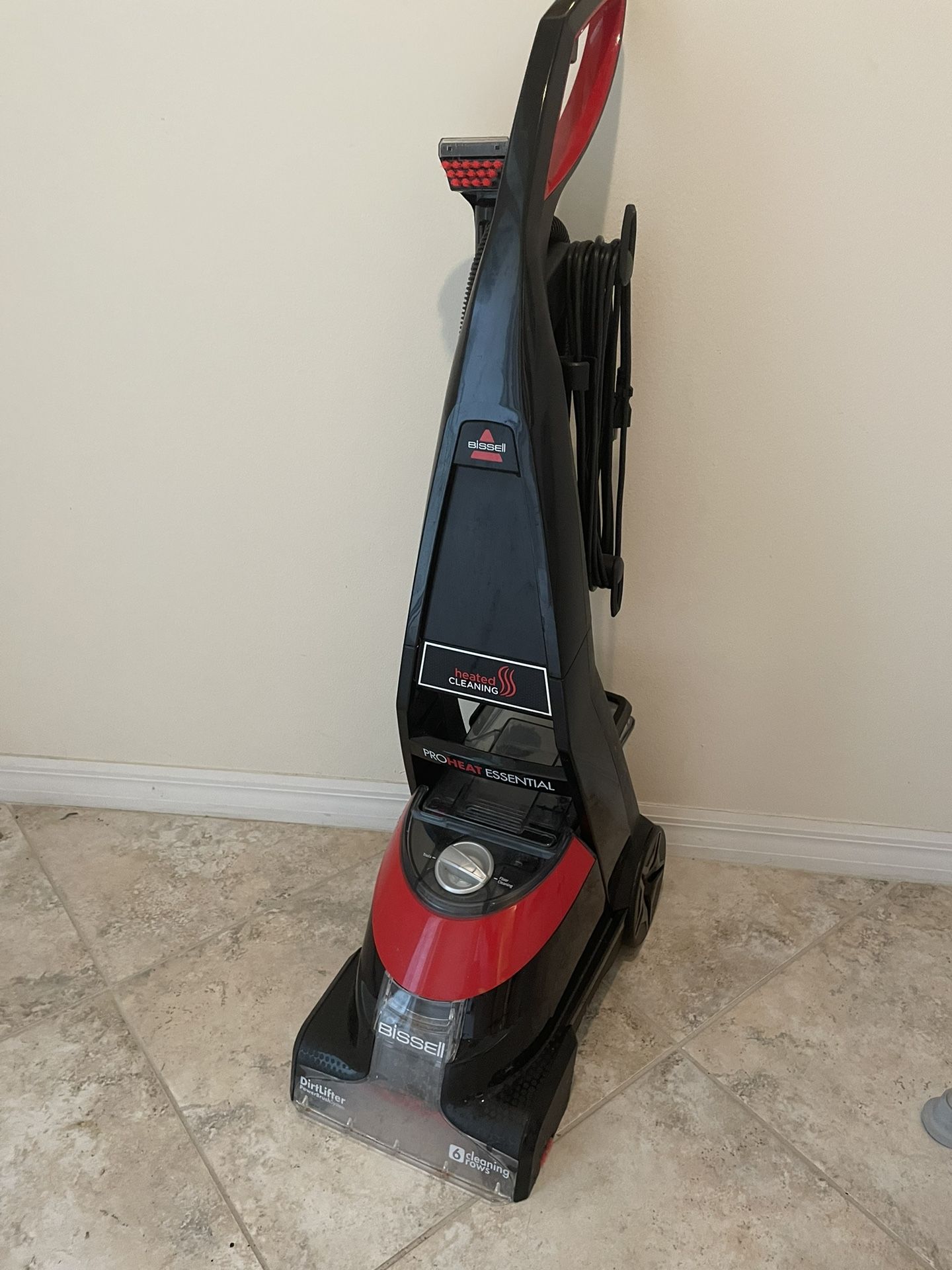 Bissell ProHeat Essential Carpet Shampooer W/ Upholstery Attachment Heated Cleaning