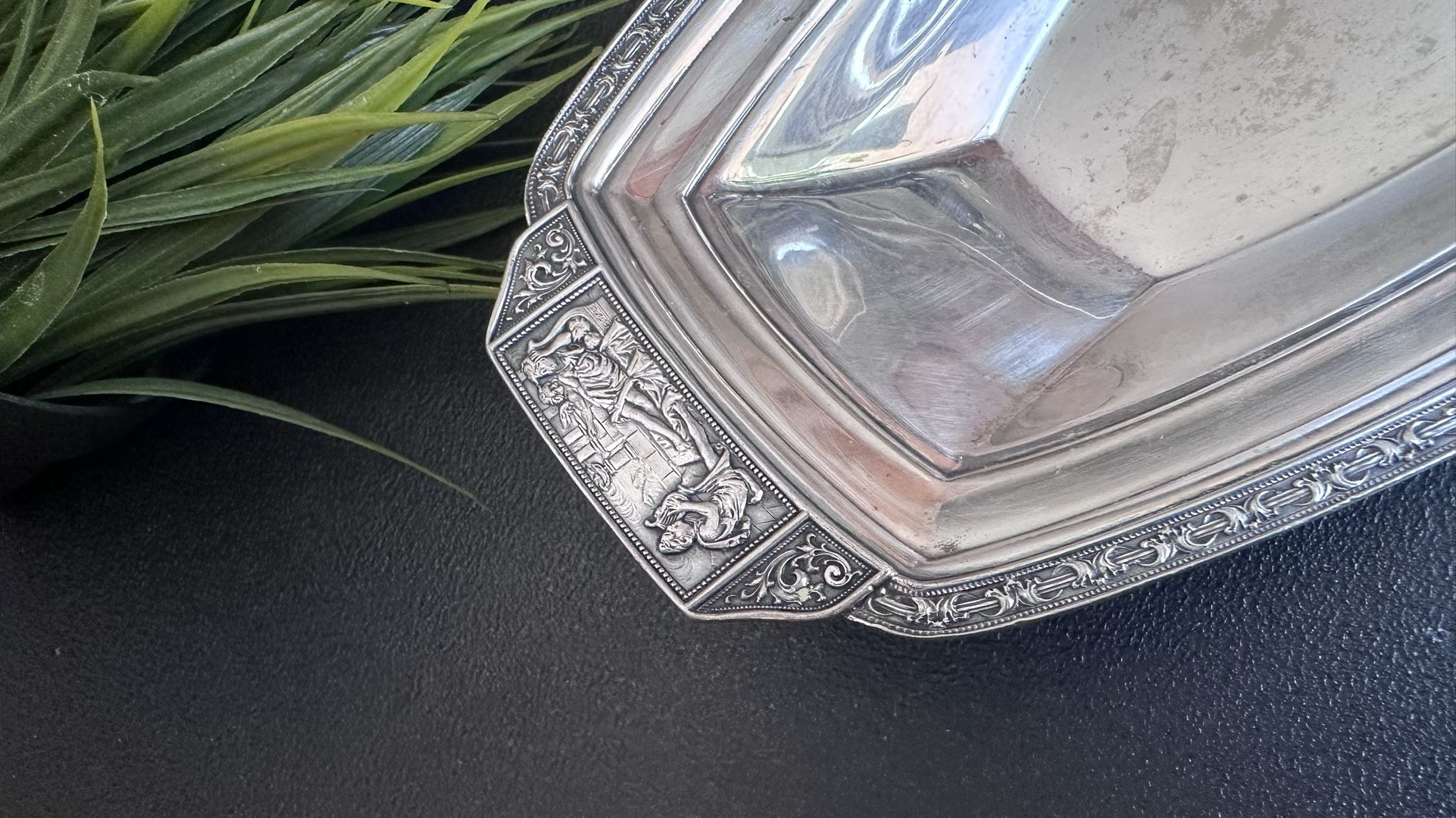 Elegant Silver Plated Serving Tray
