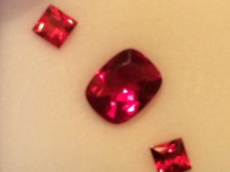 2@ .25 ct 4 mm princess cut and one size estimated 7x5