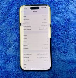 Apple iPhone 15 Black Touch Phone Cellphone Touchscreen Wifi Bluetooth 128 GB Memory Storage T-Mobile Sprint Network 5G LTE Apps Internet Keyboard 