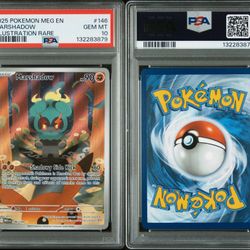 Pokemon TCG 2025 MEG EN-MEGA EVOLUTION ILLUSTRATION RARE MARSHADOW PSA 10