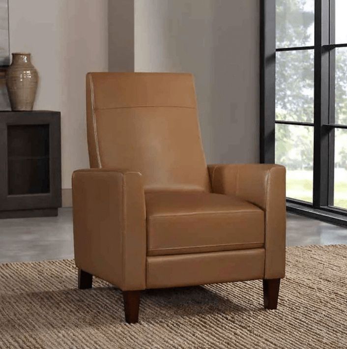 Barcalounger Ridgefield Leather Pushback Recliner Chair