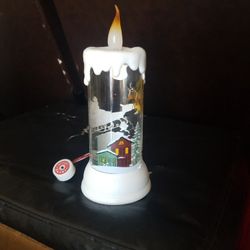Santa Light Up Snowglobe