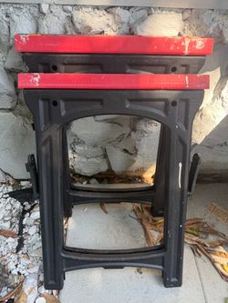 Folding Sawhorse Work Support Stands – Set of 2