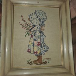 Vintage H Hobbie Frame / Vintage Hulda in The Back