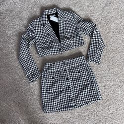 WAYF 2 pc jacket & skirt set. Xs