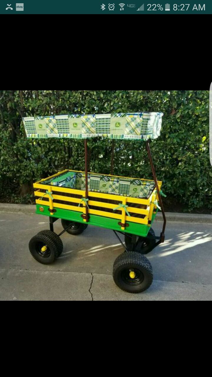 John Deere Lifted Kids Wagon
