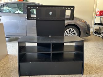 Black TV Stand with Mount