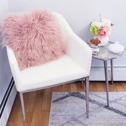 Modern White Armchair for Office, Dining Room, Bedroom 